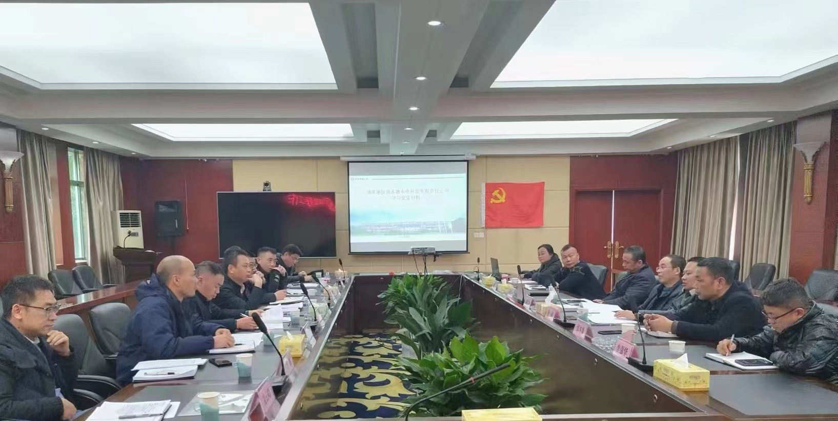 株洲航电分千亿体育（中国）有限公司、空洲岛千亿体育（中国）有限公司联合调研安江水电站和清水塘水电站